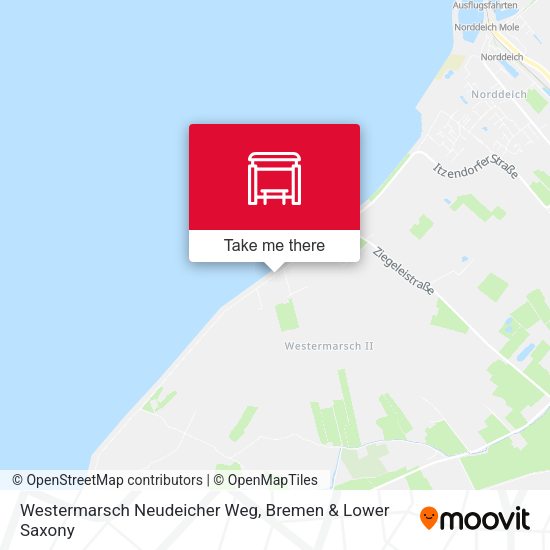 Westermarsch Neudeicher Weg map