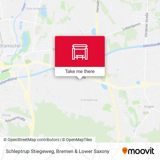 Schleptrup Stiegeweg map