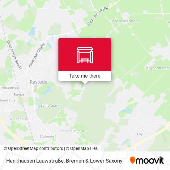 Hankhausen Lauwstraße map