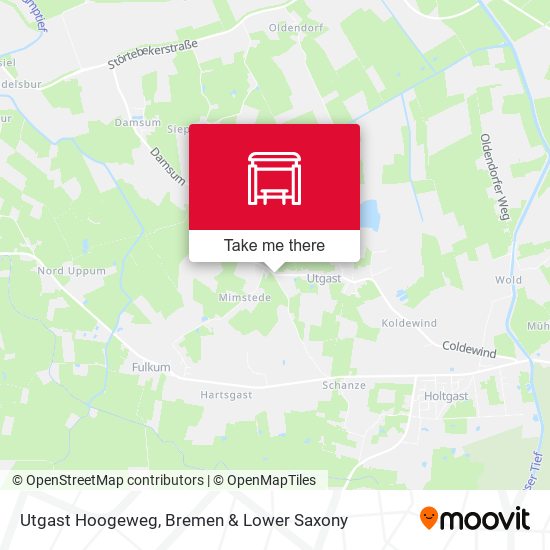 Utgast Hoogeweg map