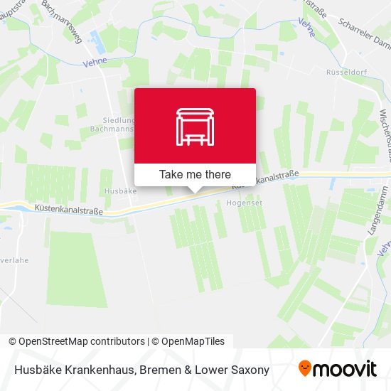 Husbäke Krankenhaus map
