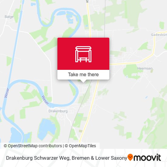 Drakenburg Schwarzer Weg map