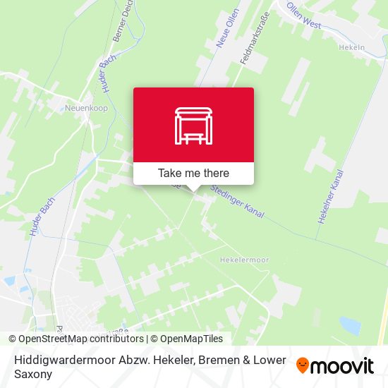 Hiddigwardermoor Abzw. Hekeler map