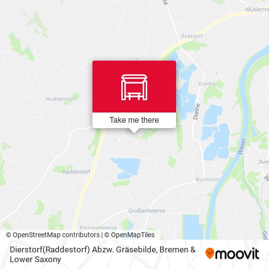 Dierstorf(Raddestorf) Abzw. Gräsebilde map
