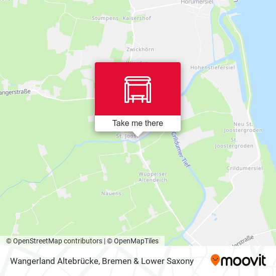Wangerland Altebrücke map