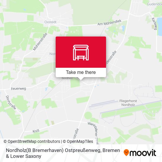 Nordholz(B Bremerhaven) Ostpreußenweg map