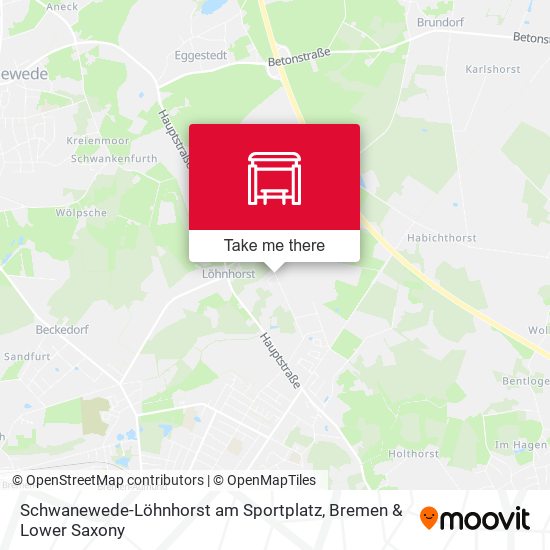 Schwanewede-Löhnhorst am Sportplatz map