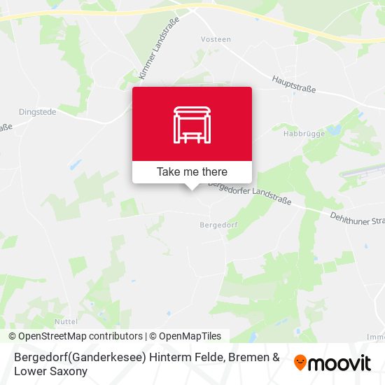 Bergedorf(Ganderkesee) Hinterm Felde map