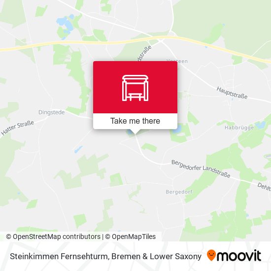 Steinkimmen Fernsehturm map