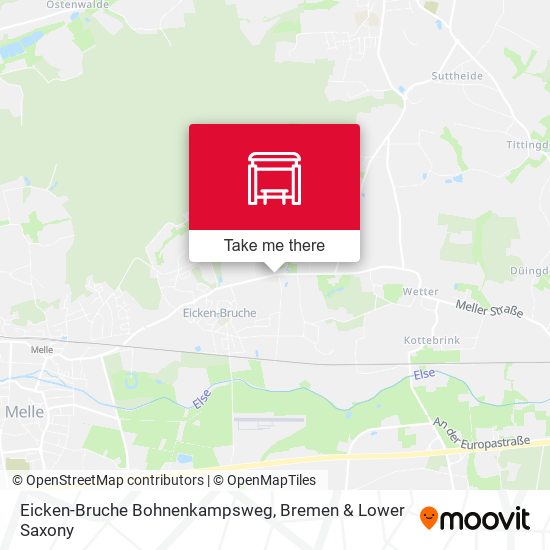 Eicken-Bruche Bohnenkampsweg map