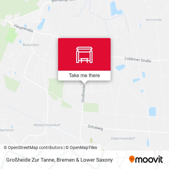 Großheide Zur Tanne map