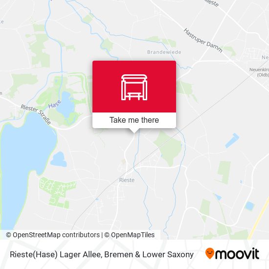 Rieste(Hase) Lager Allee map