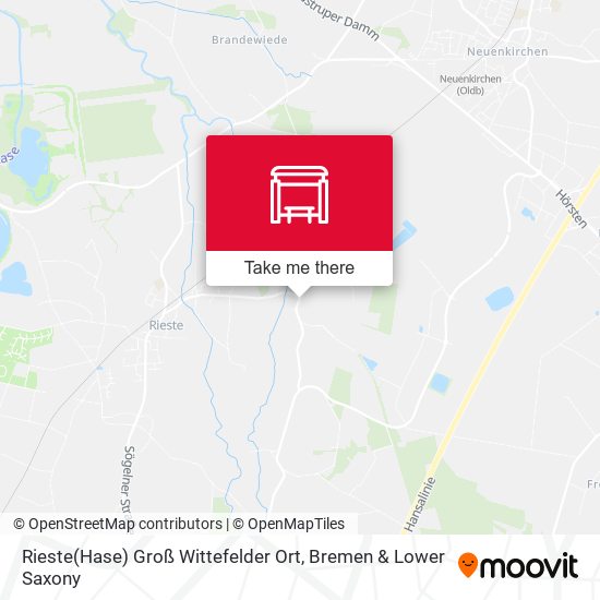 Rieste(Hase) Groß Wittefelder Ort map