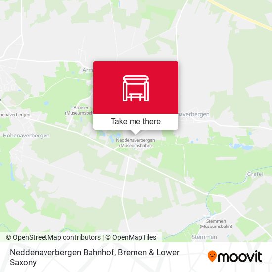 Neddenaverbergen Bahnhof map