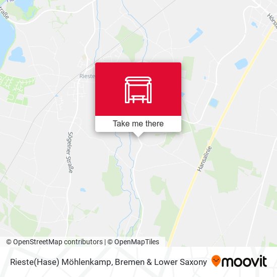 Rieste(Hase) Möhlenkamp map