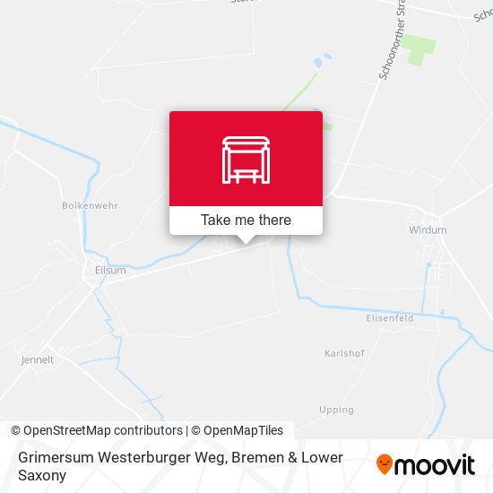 Grimersum Westerburger Weg map