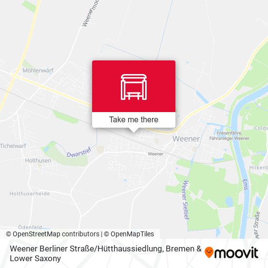 Weener Berliner Straße / Hütthaussiedlung map
