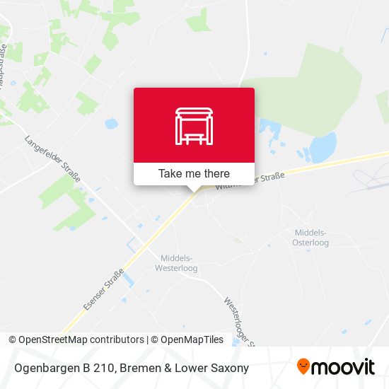 Ogenbargen B 210 map