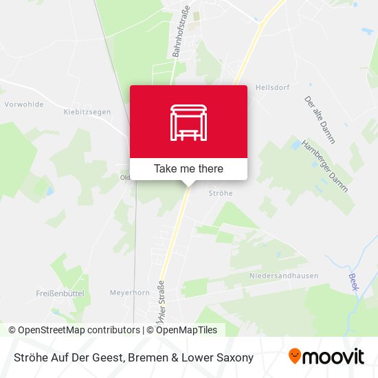 Ströhe Auf Der Geest map