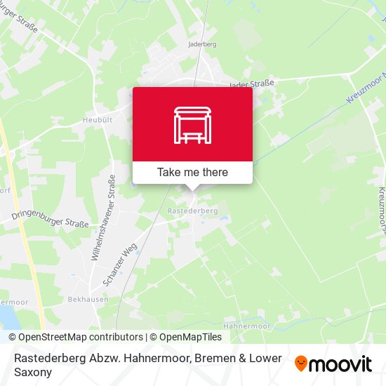 Rastederberg Abzw. Hahnermoor map