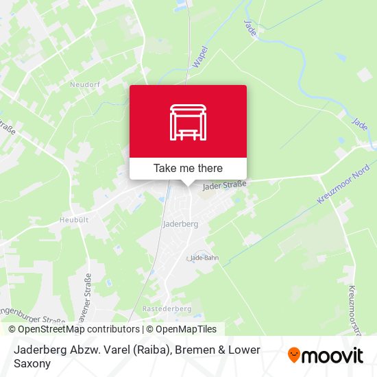 Jaderberg Abzw. Varel (Raiba) map