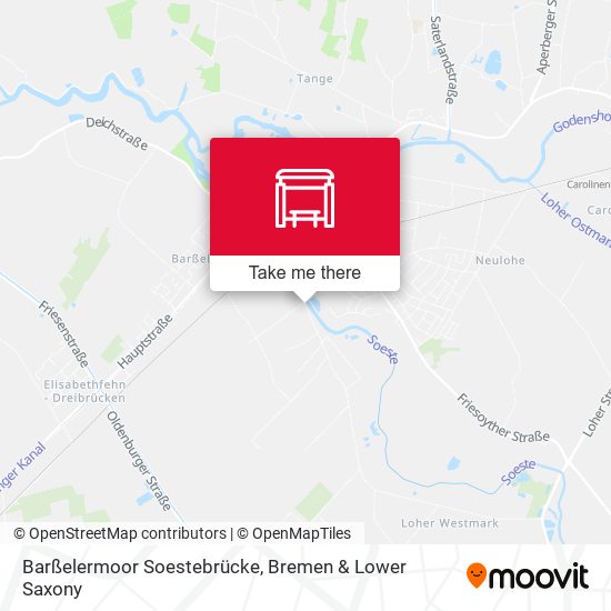 Barßelermoor Soestebrücke map