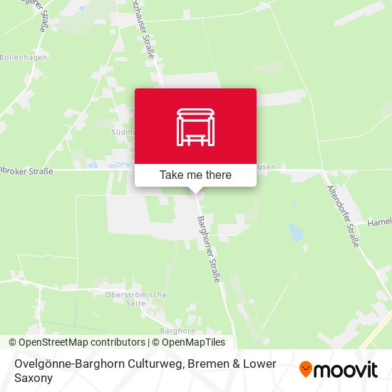 Ovelgönne-Barghorn Culturweg map