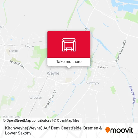 Карта Kirchweyhe(Weyhe) Auf Dem Geestfelde