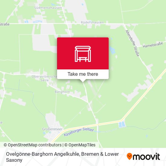 Ovelgönne-Barghorn Angelkuhle map