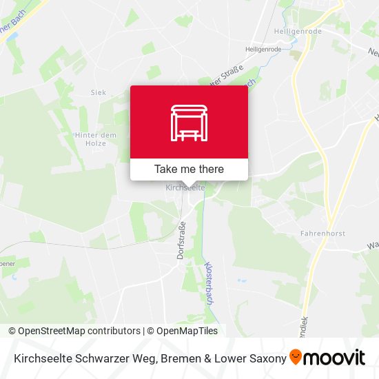 Kirchseelte Schwarzer Weg map