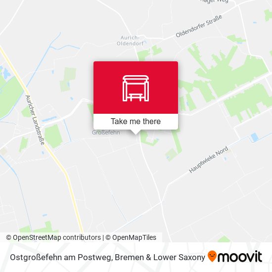 Ostgroßefehn am Postweg map