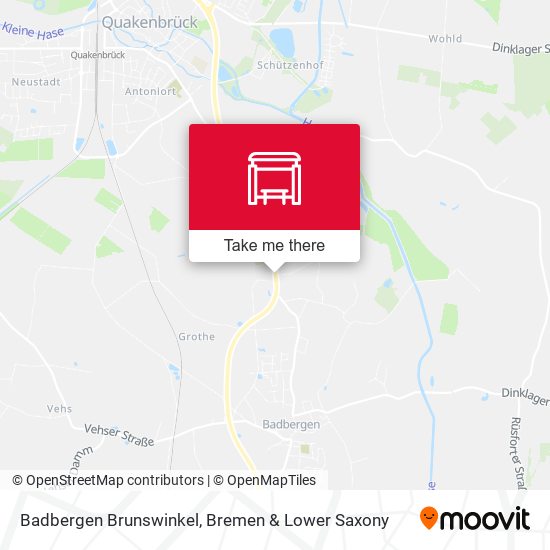Badbergen Brunswinkel map