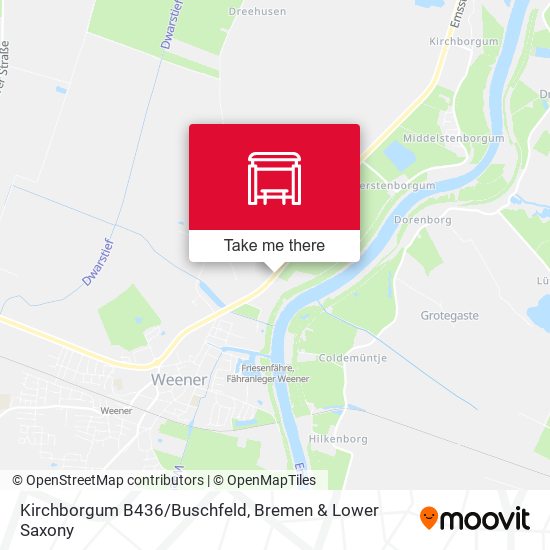 Kirchborgum B436/Buschfeld map