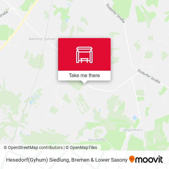 Hesedorf(Gyhum) Siedlung map