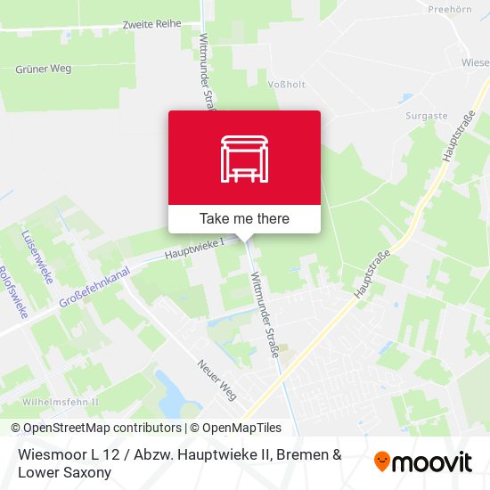 Wiesmoor L 12 / Abzw. Hauptwieke II map