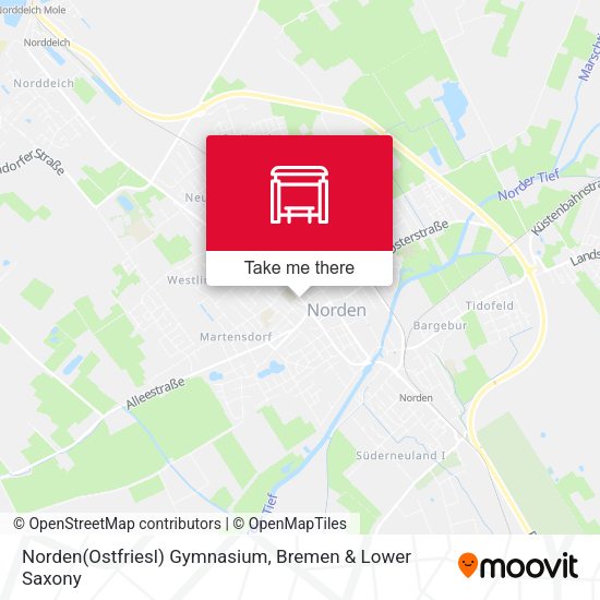 Norden(Ostfriesl) Gymnasium map