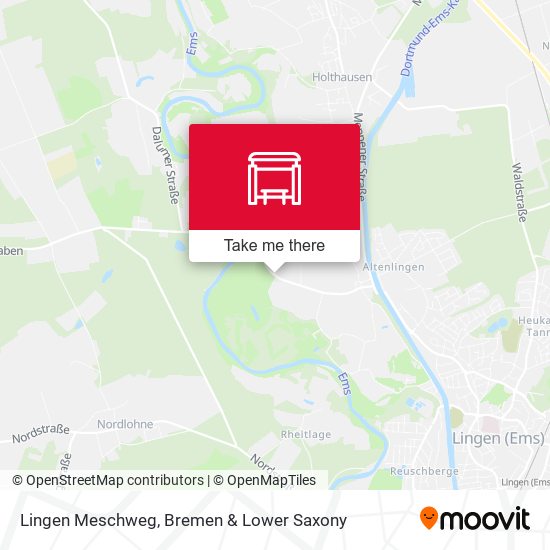Lingen Meschweg map
