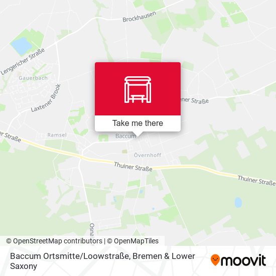 Baccum Ortsmitte/Loowstraße map