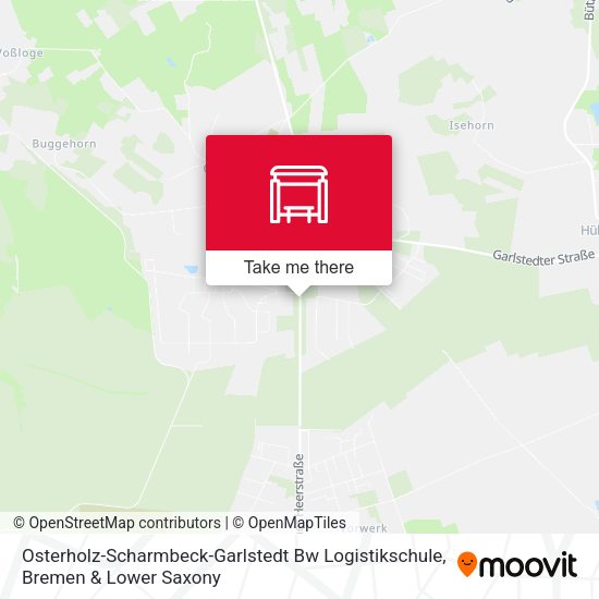 Osterholz-Scharmbeck-Garlstedt Bw Logistikschule map