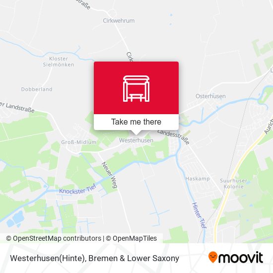 Westerhusen(Hinte) map