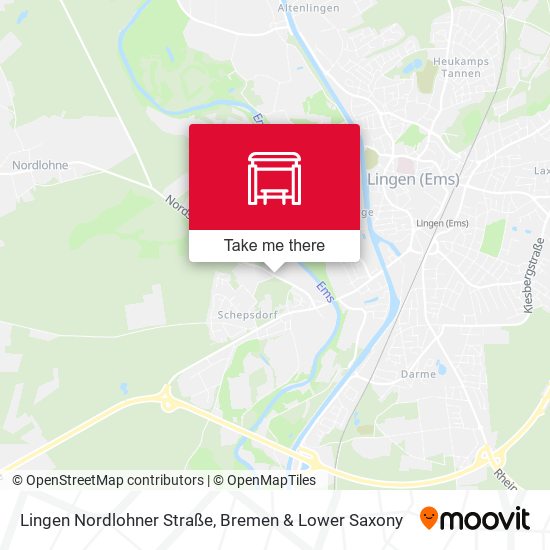 Lingen Nordlohner Straße map