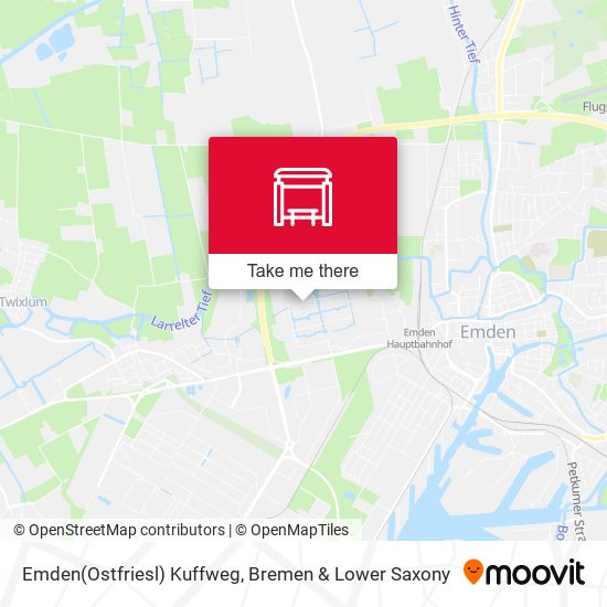 Emden(Ostfriesl) Kuffweg map