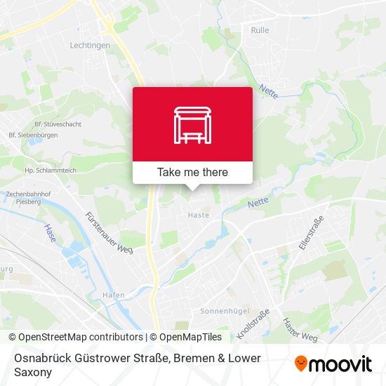 Osnabrück Güstrower Straße map