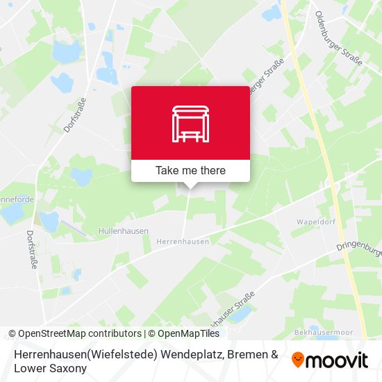 Herrenhausen(Wiefelstede) Wendeplatz map