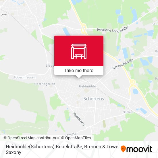 Heidmühle(Schortens) Bebelstraße map