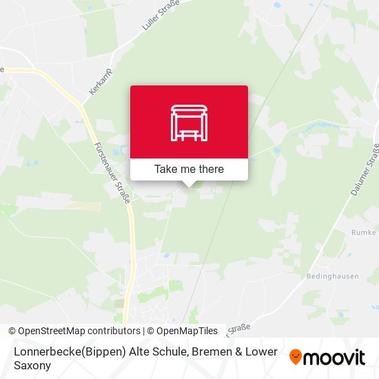 Lonnerbecke(Bippen) Alte Schule map