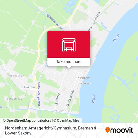 Nordenham Amtsgericht / Gymnasium map