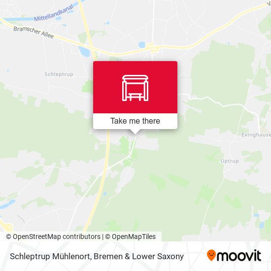 Schleptrup Mühlenort map