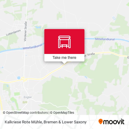 Kalkriese Rote Mühle map