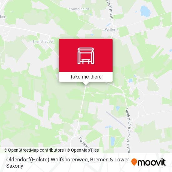 Oldendorf(Holste) Wolfshörenweg map